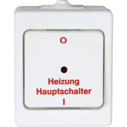 Kopp 567302005 STANDARD - Heizungshauptschalter, Farbe: arktisweiß