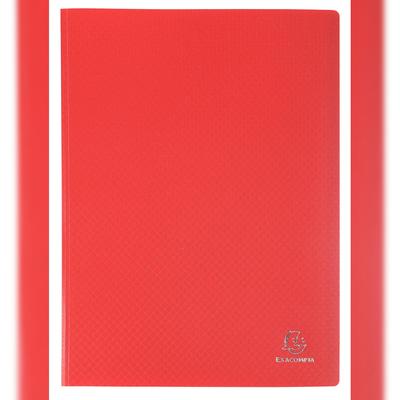 Exacompta 8885E 8x Sichtmappe aus PP 500µ, 80 transparenthüllen OPAK - A4 - Rot