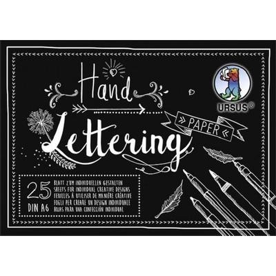 URSUS Handlettering Paper, DIN A6, schwarz
