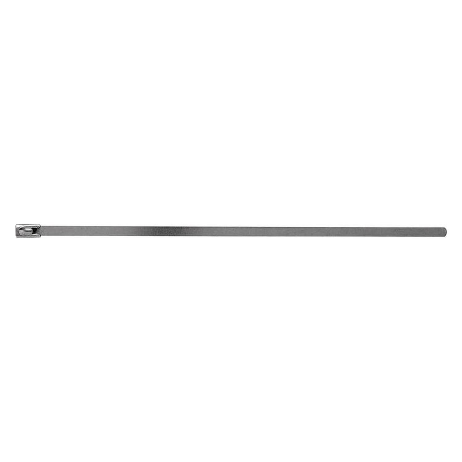 HP Autozubehör Kabelbinder Länge 290 mm Breite 4,6 mm Edelstahl (Metallkabelbinder, 290 mm, 100 Stk.) (SKL 3-75)