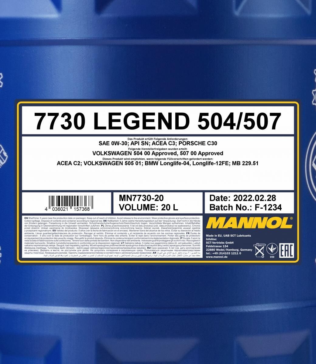 MANNOL MN7730-20 Huile moteur