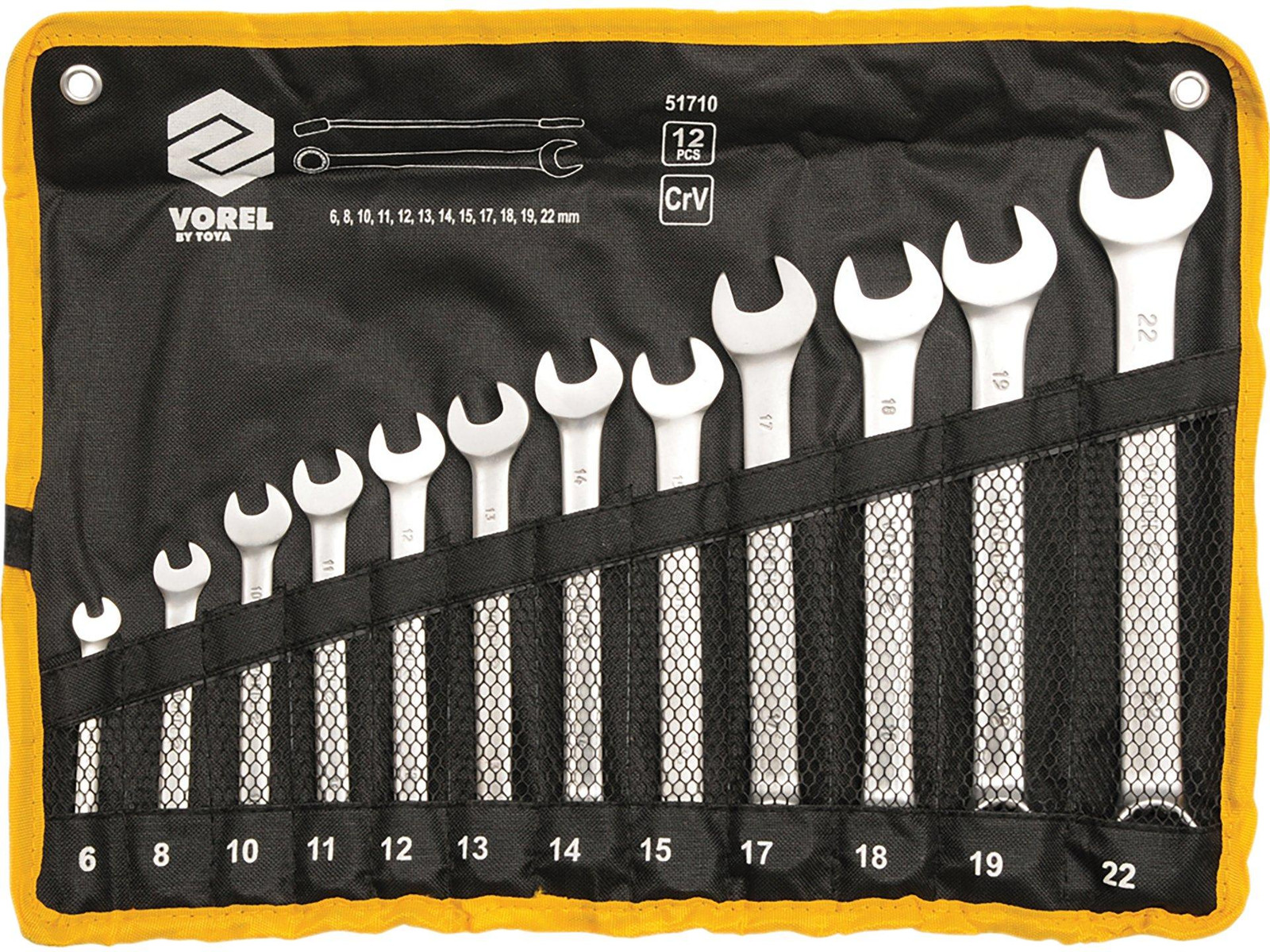 TRIZERATOP Set van 12 combinatietangsets, 6 tot 22 mm