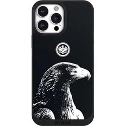 Nivocase Handyhülle für Apple iPhone 13 Pro Max Hülle NIVOpure Case Schwarz Eintracht Frankfurt Offizielles (Apple iPhone 13 Pro Max), Smartphone Hülle, Schwarz