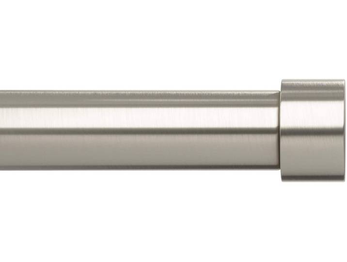 Vorhangstange UMBRA Cappa , silber (silberfarben), L:168cm, Metall, Gardinenstangen, Vorhangstange