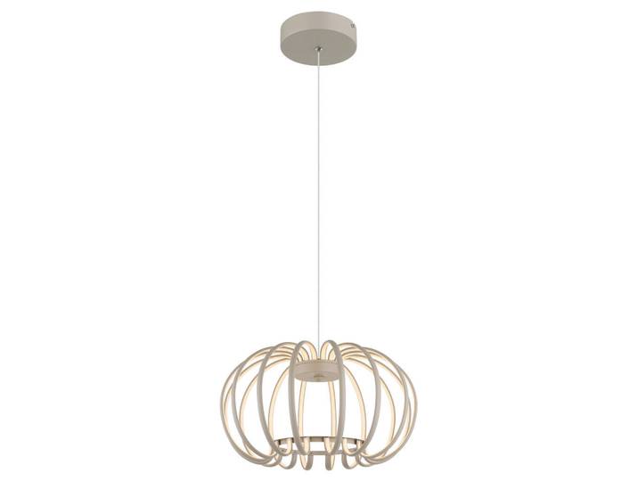 Globo Led-Hängeleuchte Ribbon, Weiß, Sandfarben, Metall, Kunststoff, 120 cm, CE, 3 Helligkeitsstufen, Stufenschalter, beliebig kürzbar, Lampen & Leuchten, Innenbeleuchtung, Hängeleuchten, Pendelleuchten