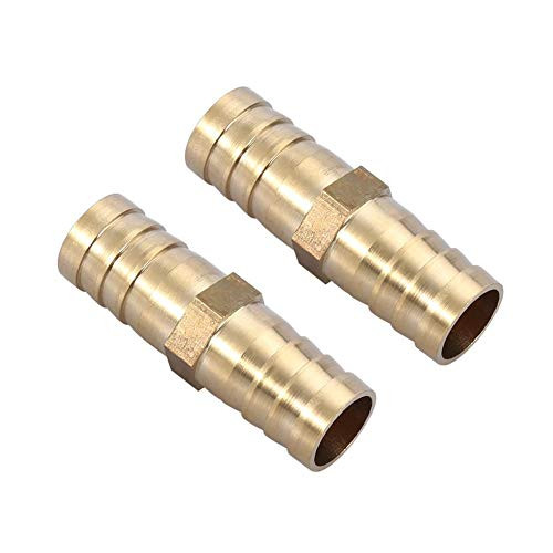 Messing Slangverbinder 14mm Recht 2-weg Pijpverbinder met Schroefdraad