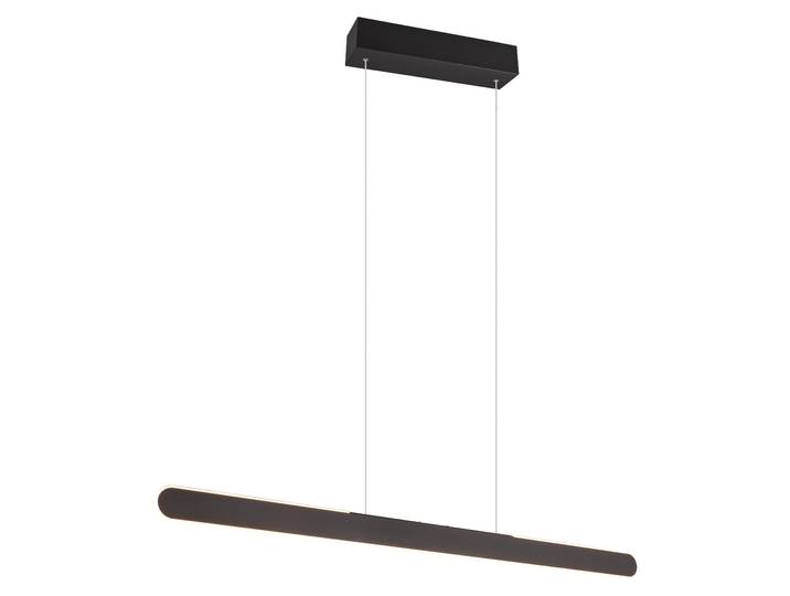 Suspension LED HELIOS noire 28 W\, nuances de blanc\, 3300 lm\, métal\, dimensions : 150 x 100 x 8\,5 cm\, IP20\, Trio