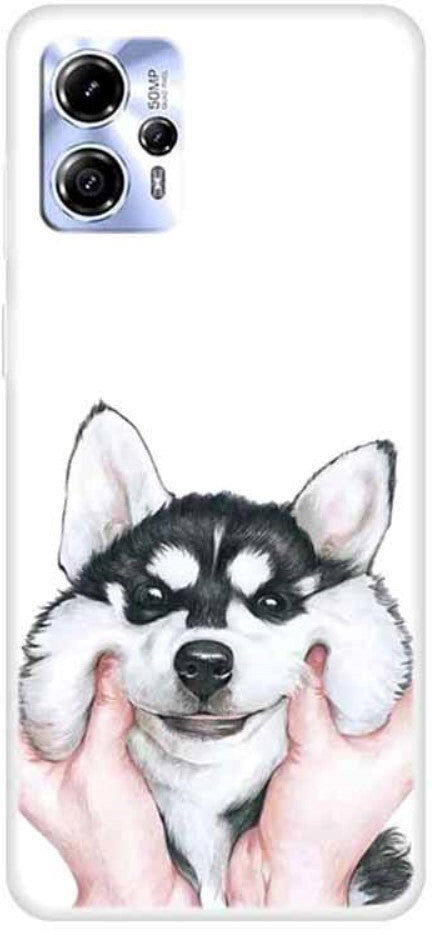 INCOVER Motorola Moto G13 Fleksibelt Plastik Bagside Cover m. Print - Husky