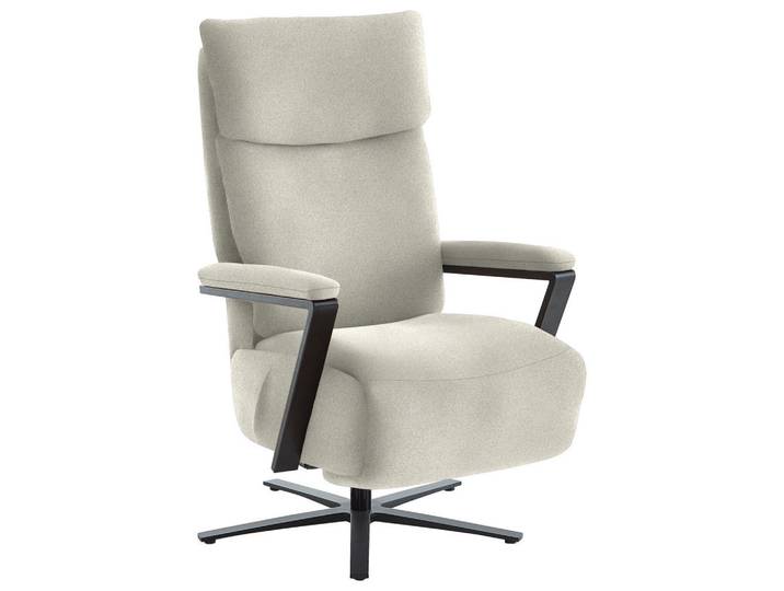 Cantus Relaxsessel, Creme, Metall, 68x117x85 cm, Fussart wählbar, Lederauswahl, Stoffauswahl, Relaxfunktion, Liegefunktion, gepolsterte Armlehnen, Wohnzimmer, Sessel, Relaxsessel