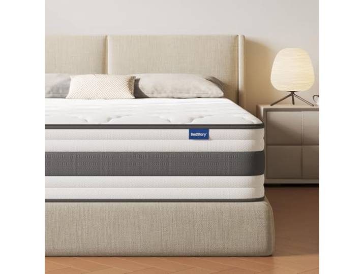 BedStory Matratze 180x200 cm, Taschenfederkernmatratze 20 cm H4 mit Komfortschicht aus hochdichter Schaum, orthopädisch und ergonomisch Matratze, waschbarer & Abnehmbarer Bezug