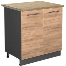 Vicco, Regal, Fame-Line mit Regal, AP Eiche (80 x 60 x 82 cm)