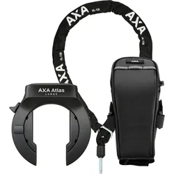 AXA Rahmenschloss Kit Atlas Large mit ULC 130 Plug-in Kette und Tasche schwarz