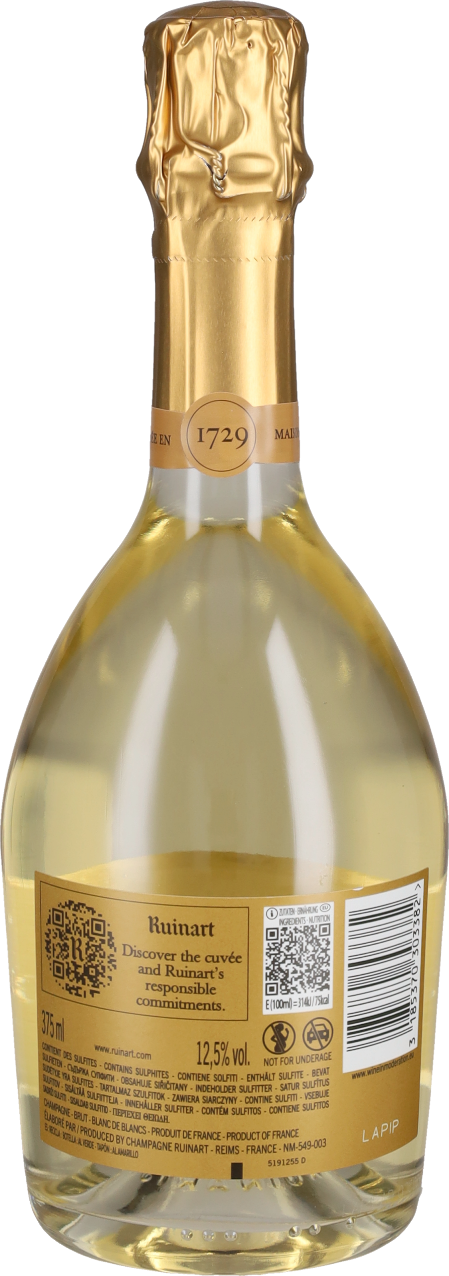 Champagne Brut Blanc de Blancs Ruinart - 37.5cl