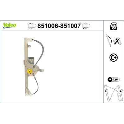 VALEO Fensterheber 851007 hinten rechts für Mercedes