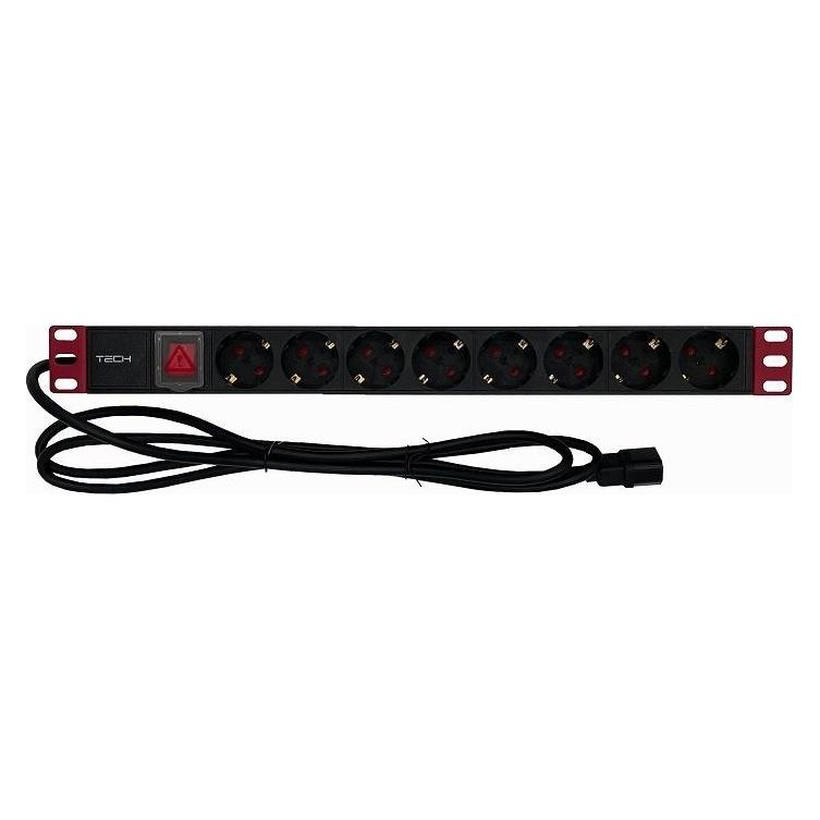 Techly Rack Power Strip 19inch 1U (I-CASE STRIP-81VS)