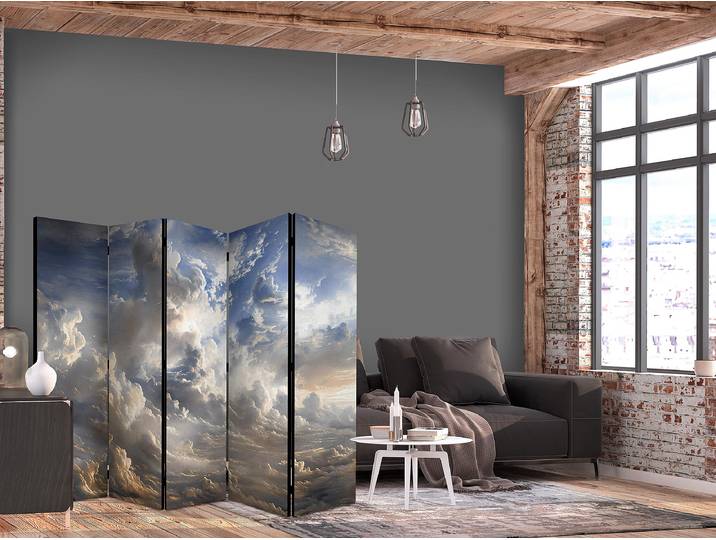 Akustik-Paravent Golden Reflections Andere Grau 225 x 172cm