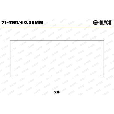 GLYCO Pleuellager 7141514025mm