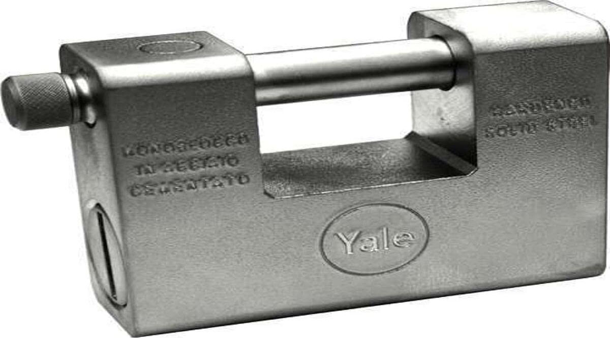 yale 3131f3177 Lucchetto Antiscasso Y164 Acciaio Carbonitrurato Chiavi 3 Mm 84