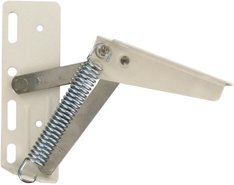 LMC GROUP Ferrure d'abattant avec ressort ouverture 75° acier droite LMC FER60D
