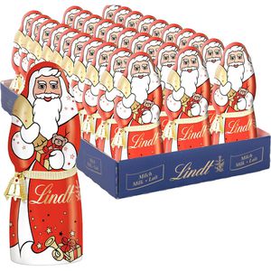 Lindt Weihnachtsmann Höhe 13,5 cm, Alpenvollmilch-Schokolade, je 70 g, 33 Stück