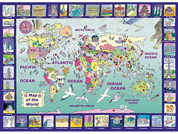 RAV131907-Puzzel - 300 stukjes - De wereld-RAVENSBURGER-