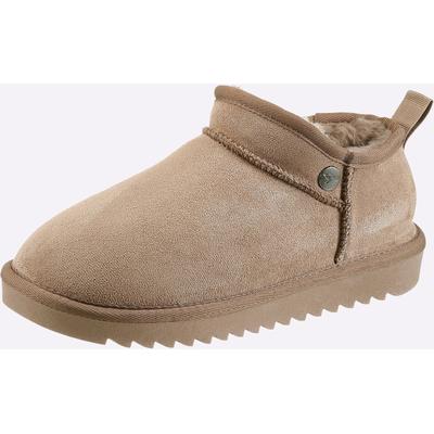 Stiefelette KANGAROOS, Damen, Gr. 42, Textil, beige, Schuhe Stiefelette