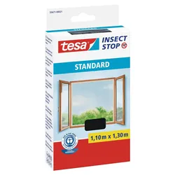 tesa Fliegengitter Insect Stop STANDARD anthrazit 1,1 x 1,3 m