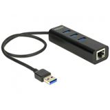 DeLOCK USB 3.0 3 Port extern + 1 x Gigabit LAN Port