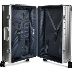 Aleon Traveler 4-Rollen Trolley 67 cm, Koffer, Silber