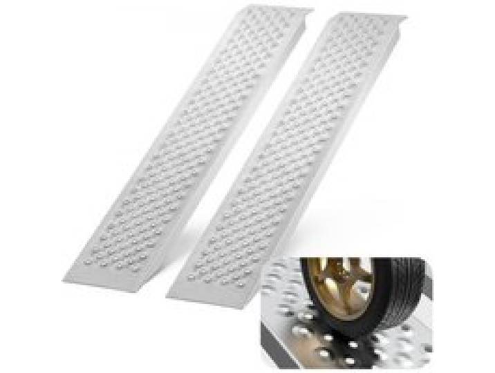 VEVOR Auffahrrampe, Verladerampe, Autorampe 680 kg, extra breite Verladeschiene, Auto Laderampe 2160 x 1375 mm, 2 Stk. Rampen, für Motorrad, Anhänger, ATV, UTV, Gartentraktor, Rasenmäher