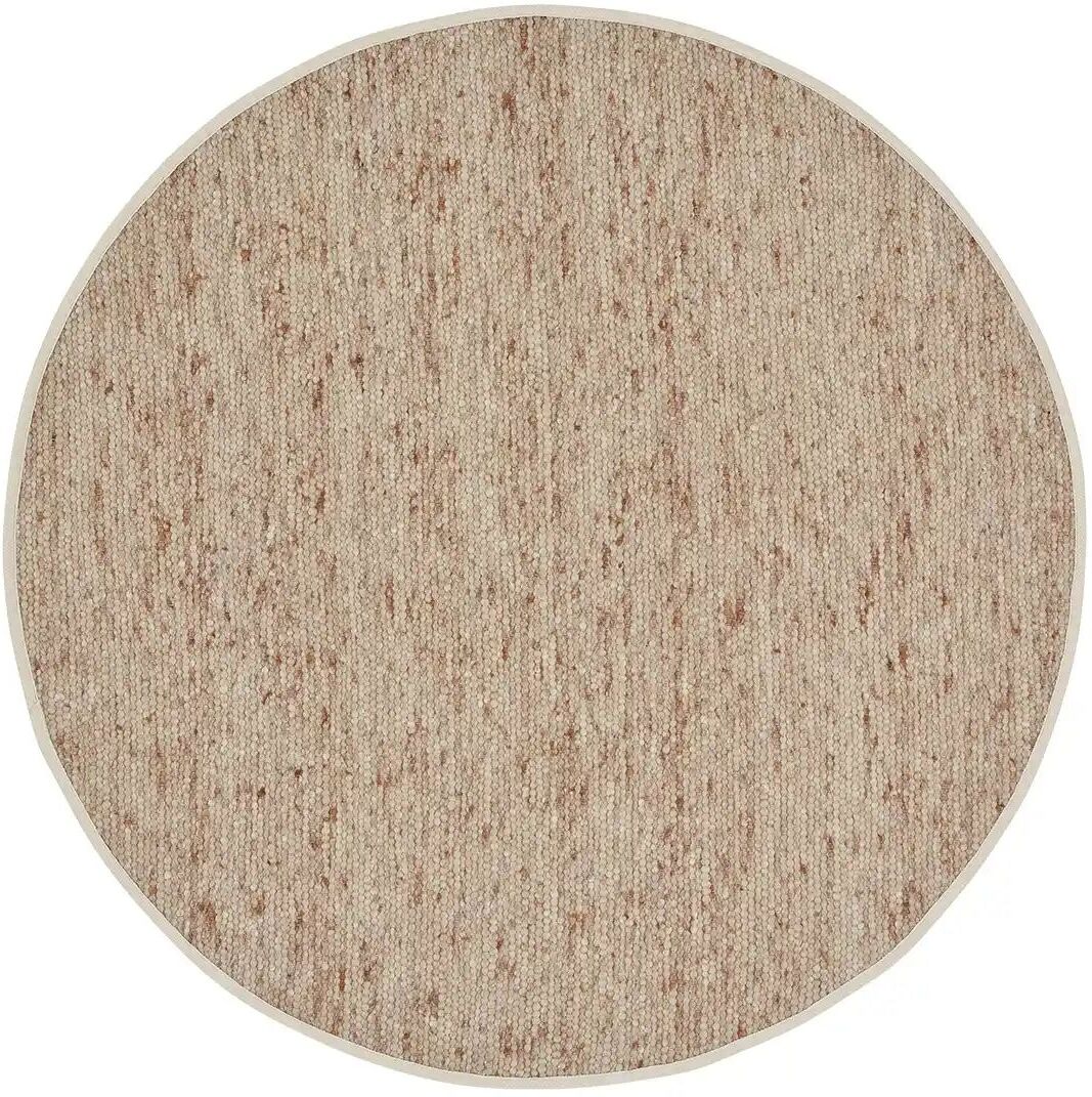 Höffner Handweber  Rosenheim ¦ beige ¦ Wolle Ø: 160