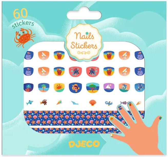 60 Nails Stickers Méditerranée - Djeco