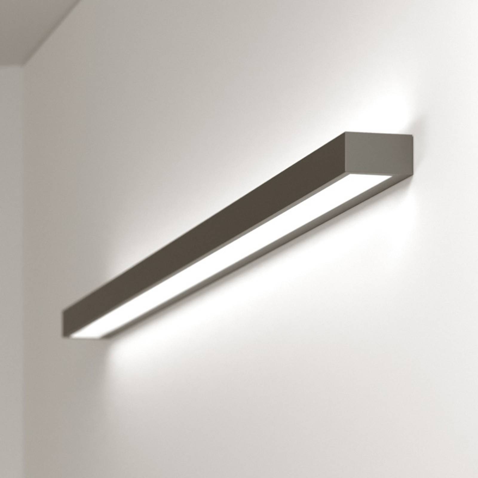 Wandlampe Mera MCJ, schwarz, für Flurbereich, Metall, Modern, LED Wandleuchte, Wandlampe Innen
