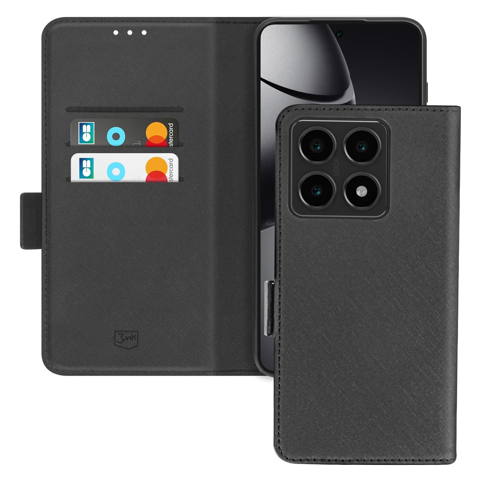 3MK Wallet Case for Xiaomi 14T - black (Xiaomi 14T) (W-3WalCas-Xiao14T-0)