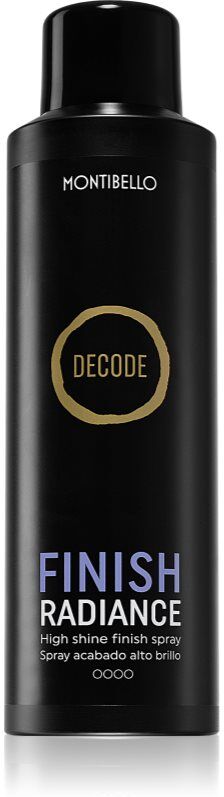 Montibello Decode Finish Radiance Spray spray cheveux à séchage rapide brillance 200 ml
