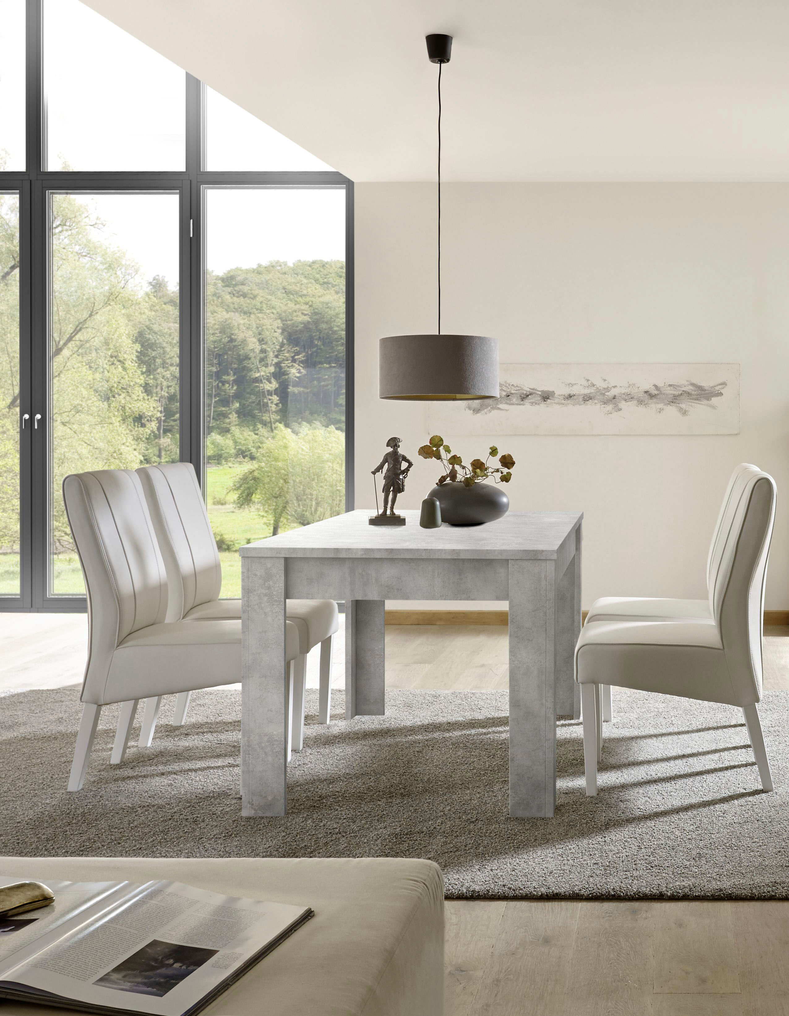 Esstisch HOME AFFAIRE "Dama 180 x 90 cm, Küchentisch, Esszimmertisch", grau (beton, optik, beton, optik, beton, optik), B:180cm H:79cm T:90cm, Tische, Esstisch, rechteckig, Tischplattenstärke 22 mm, verschiedene Farben beton, optik, beton, optik, beton, o
