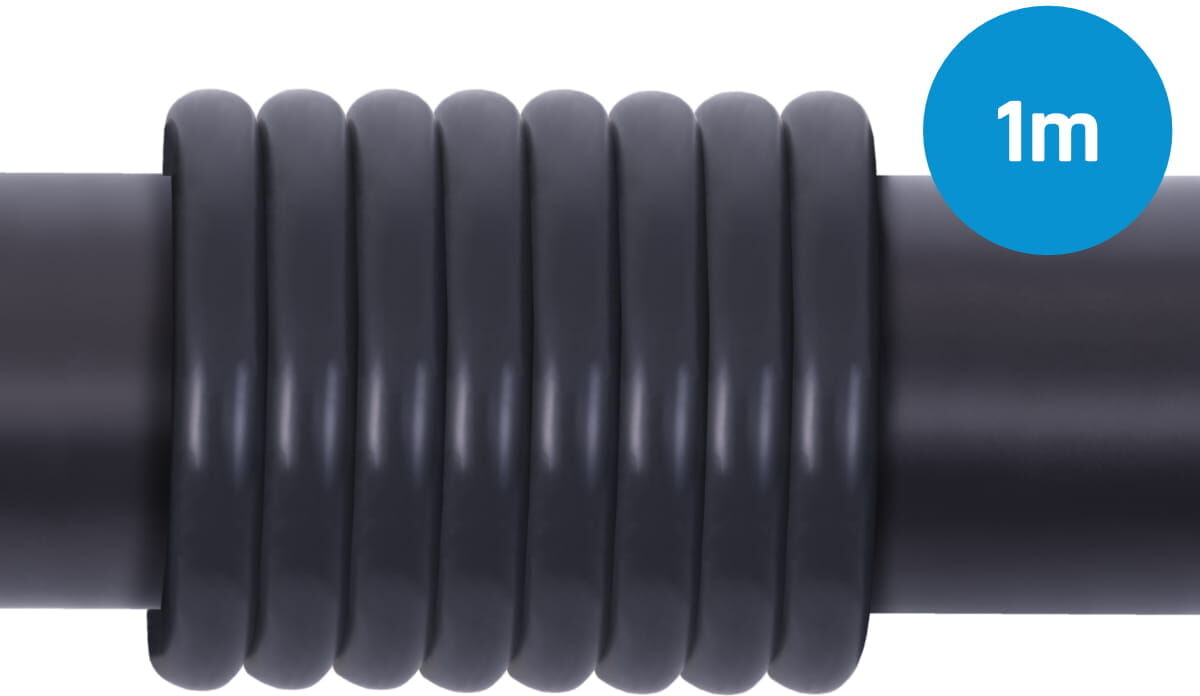 Alphacool EPDM Tube 16/10 - Schwarz 1m (3,28ft) Retailbox