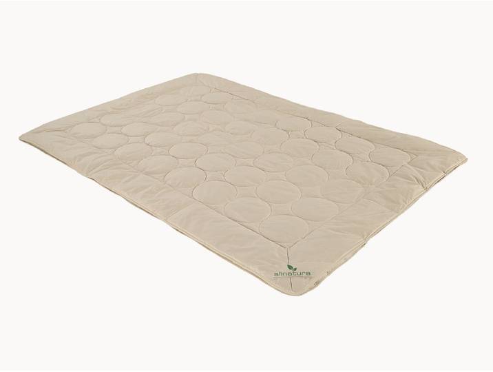 Cashmere/Seide-Kombi-Bettdecke Oriente - 135x200 cm - Druckknöpfe