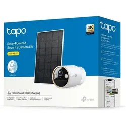 TP-Link Solar 4K Dualband Sicherheitskamera-Kit mit KI-Überwachung, Netzwerkkamera, Weiss
