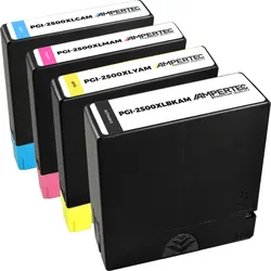 4 kompatible Tinten ersetzt Canon PGI-2500XL Multipack KCMY