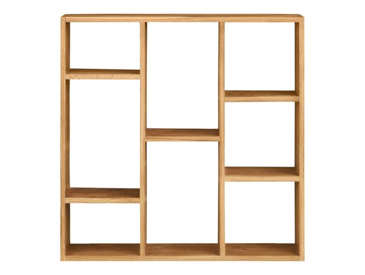Étagère murale 8 niches en chêne massif 70x70 cm