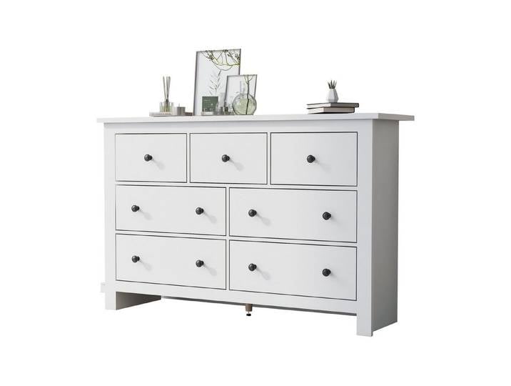 KLAM HOME Kommode Sideboard Küchenschrank Beistellschrank Aufbewahrungsschrank, Anrichte Standschrank für Wohnzimmer