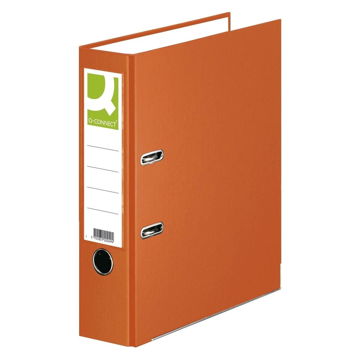 Q-Connect Ordner PP A4 80 mm orange (A4, 80 mm, 1 Stk.) (KF18747)