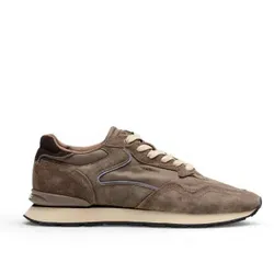 HOFF für Herren. 22602410 Leder-Sneakers City taupe (40), Wohnung, Wildleder, Schnürsenkel, Lässig