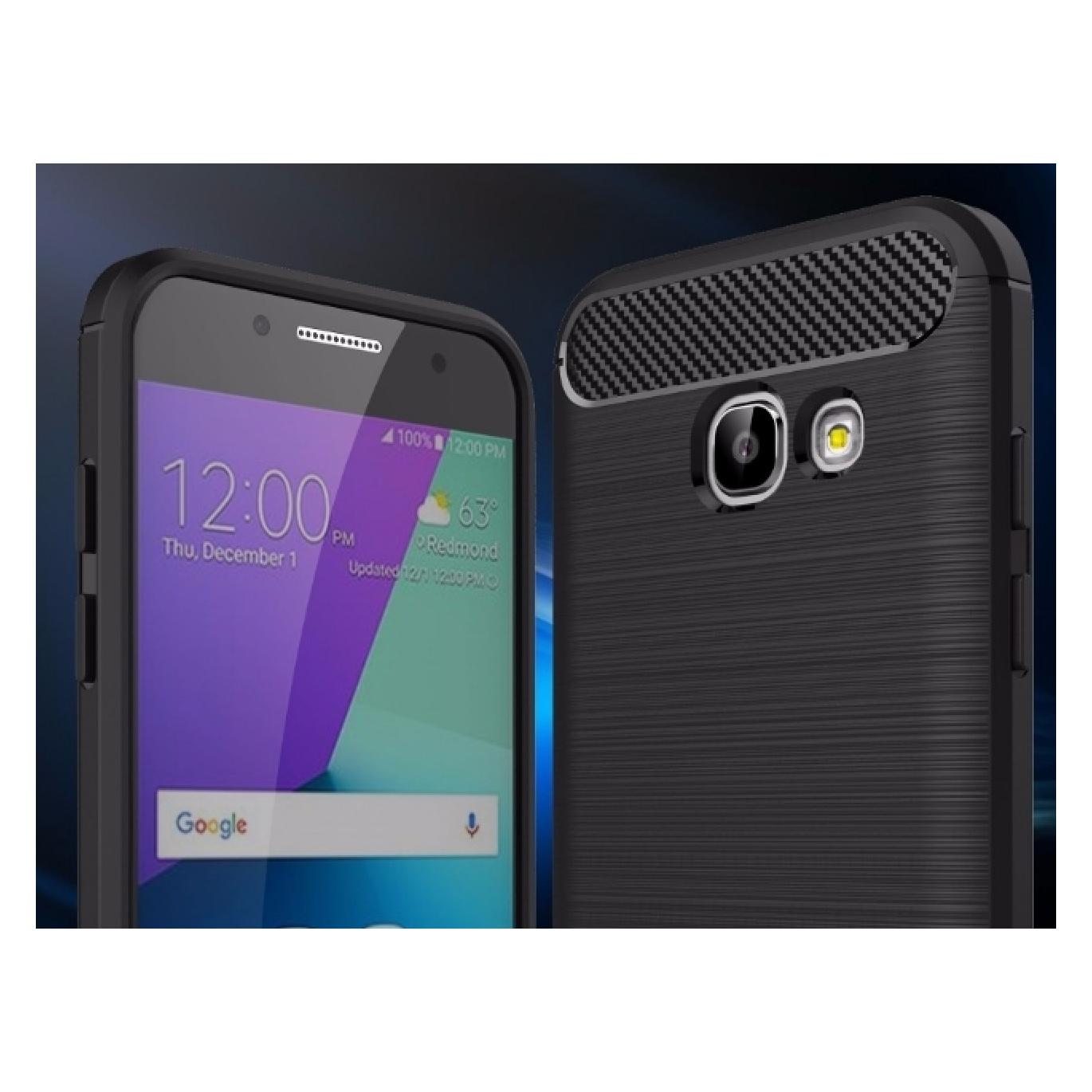 Screenguard Samsung Galaxy A5 2017 Hülle Carbon Brushed Soft TPU (Samsung Galaxy A5 (2017)) (00022300)