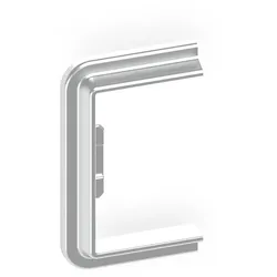 GGK 18760 Wandanschlussblende UK 80x130mm/3-9006, Kunststoff, wandmontiert, alu UK 80x130/3 UK80x1303