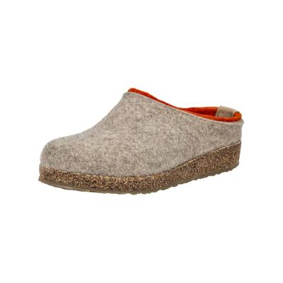 Hausschuh HAFLINGER "Haflinger Hausschuhe Filz", Damen, Gr. 42, beige, Filz, Schuhe Hausschuh