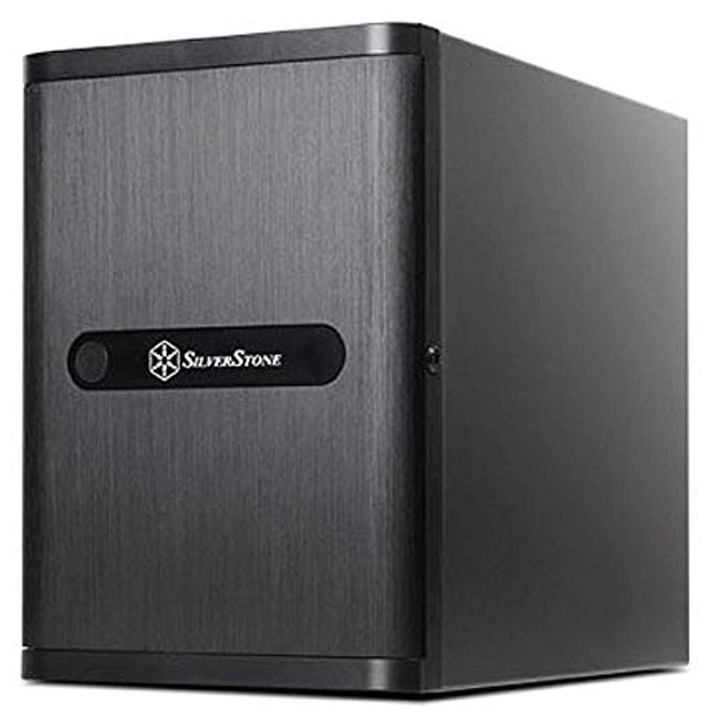 Computergehäuse - Mini-ITX - 8 Festplattenfächer (3,5 Zoll) - Schwarz - Mit Fronttür
