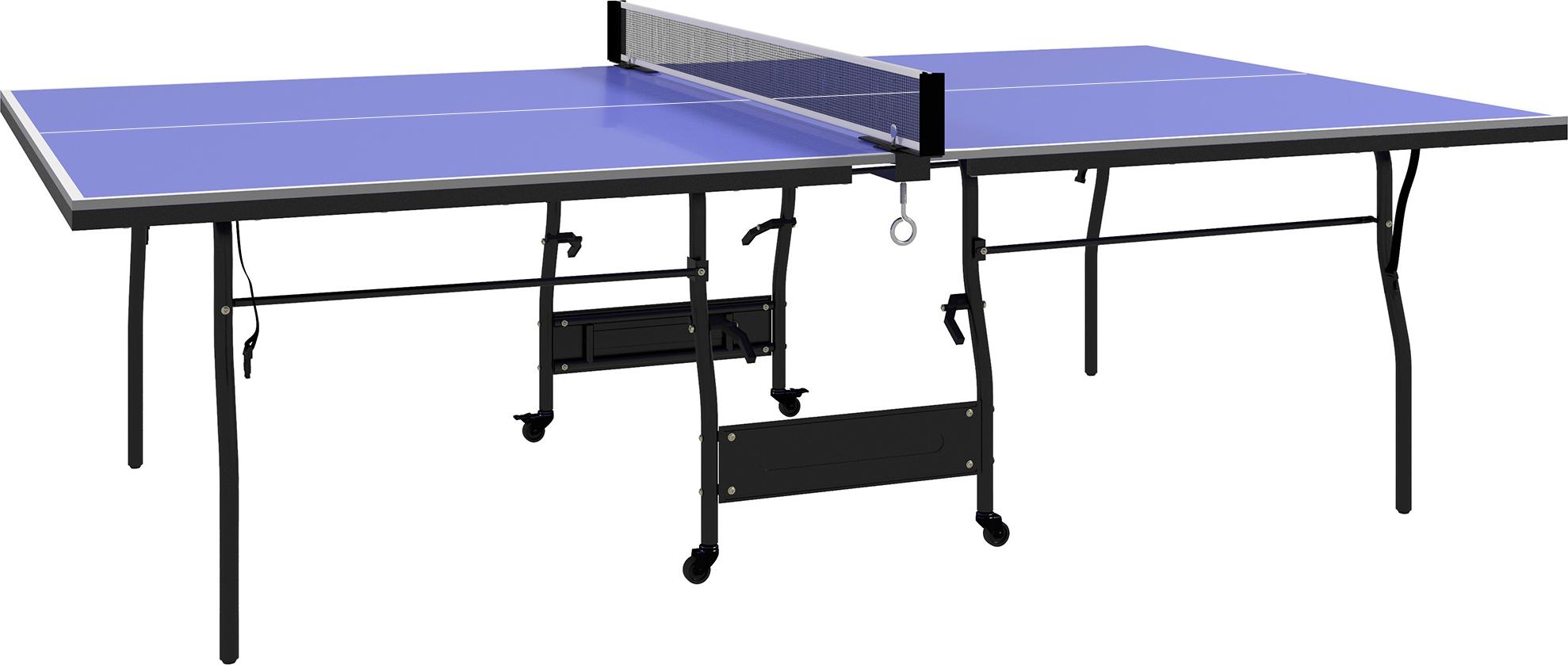 Tischtennisplatte klappbar Mid Size Tischtennistisch inklusive Tischtennisnetz 3 Bälle 12mm Tischplatte