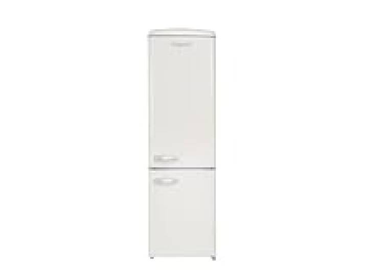 FrigeluX Réfrigérateur Combiné Retro Vintage Crème 244L CB255RCD